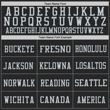 Charger l'image dans la galerie, Custom Black Silver-Gray Mesh Authentic Throwback Football Jersey