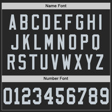 Charger l'image dans la galerie, Custom Black Silver-Gray Mesh Authentic Throwback Football Jersey