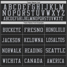 Charger l'image dans la galerie, Custom Black Purple-Gray Mesh Authentic Throwback Football Jersey