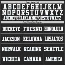 Laden Sie das Bild in den Galerie-Viewer, Custom Black White-Gray Mesh Authentic Throwback Football Jersey