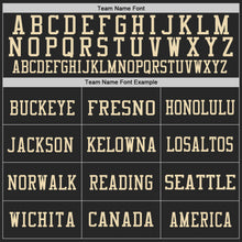 Загрузить изображение в средство просмотра галереи, Custom Black Cream Mesh Authentic Throwback Football Jersey