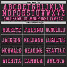 Laden Sie das Bild in den Galerie-Viewer, Custom Black Purple-Pink Mesh Authentic Throwback Football Jersey