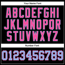 Charger l'image dans la galerie, Custom Black Light Blue-Pink Authentic Football Jersey