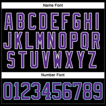 Загрузить изображение в средство просмотра галереи, Custom Black Purple-Teal Hockey Lace Neck Jersey