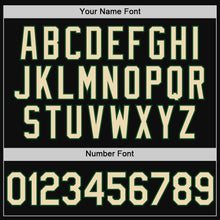 Charger l'image dans la galerie, Custom Black Cream Green-Royal Authentic Throwback Baseball Jersey