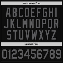 Загрузить изображение в средство просмотра галереи, Custom Black Steel Gray Authentic Throwback Baseball Jersey