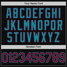 Загрузить изображение в средство просмотра галереи, Custom Black Maroon-Yellow Authentic Throwback Baseball Jersey