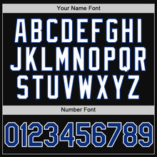 Charger l'image dans la galerie, Custom Black Royal-White Authentic Throwback Baseball Jersey