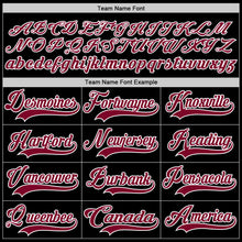 Charger l'image dans la galerie, Custom Black Maroon-White Hockey Jersey