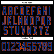 Charger l'image dans la galerie, Custom Black Royal-Orange Hockey Jersey