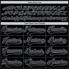 Laden Sie das Bild in den Galerie-Viewer, Custom Black Gray Hockey Jersey