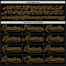 Charger l'image dans la galerie, Custom Black Old Gold Hockey Jersey
