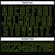 Charger l'image dans la galerie, Custom Black Neon Green Hockey Jersey