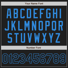 Загрузить изображение в средство просмотра галереи, Custom Black Electric Blue-Red Authentic Baseball Jersey