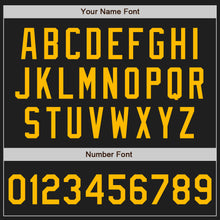 Загрузить изображение в средство просмотра галереи, Custom Black Gold-Burgundy Authentic Baseball Jersey