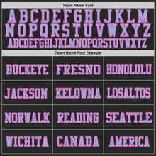 Laden Sie das Bild in den Galerie-Viewer, Custom Black Light Blue-Pink Mesh Authentic Football Jersey