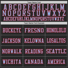 Laden Sie das Bild in den Galerie-Viewer, Custom Black Light Blue-Red Mesh Authentic Football Jersey