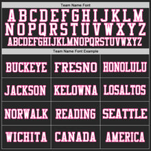 Load image into Gallery viewer, Custom Black White-Pink Mesh Authentic Football Jersey