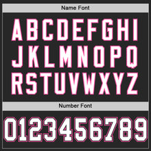 Load image into Gallery viewer, Custom Black White-Pink Mesh Authentic Football Jersey