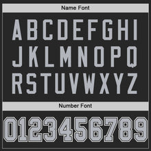 Laden Sie das Bild in den Galerie-Viewer, Custom Black Gray-White Mesh Authentic Football Jersey