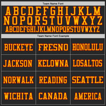 Load image into Gallery viewer, Custom Black Red-Gold Mesh Authentic Football Jersey