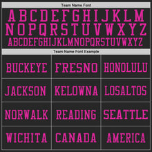 Laden Sie das Bild in den Galerie-Viewer, Custom Black Deep Pink Mesh Authentic Football Jersey