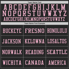 Laden Sie das Bild in den Galerie-Viewer, Custom Black Light Pink Mesh Authentic Football Jersey