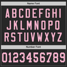 Laden Sie das Bild in den Galerie-Viewer, Custom Black Light Pink Mesh Authentic Football Jersey