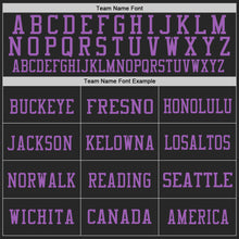 Laden Sie das Bild in den Galerie-Viewer, Custom Black Medium Purple Mesh Authentic Football Jersey