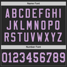 Laden Sie das Bild in den Galerie-Viewer, Custom Black Light Purple Mesh Authentic Football Jersey