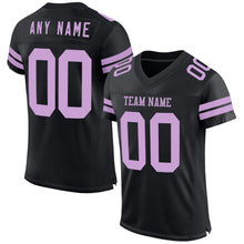 Laden Sie das Bild in den Galerie-Viewer, Custom Black Light Purple Mesh Authentic Football Jersey
