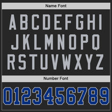 Laden Sie das Bild in den Galerie-Viewer, Custom Black Royal-Gray Mesh Authentic Football Jersey