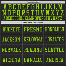 Laden Sie das Bild in den Galerie-Viewer, Custom Black Purple-Neon Green Mesh Authentic Football Jersey