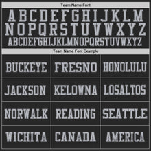 Laden Sie das Bild in den Galerie-Viewer, Custom Black Gray-Steel Gray Mesh Authentic Football Jersey