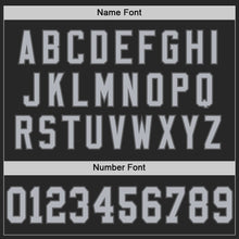 Laden Sie das Bild in den Galerie-Viewer, Custom Black Gray-Steel Gray Mesh Authentic Football Jersey