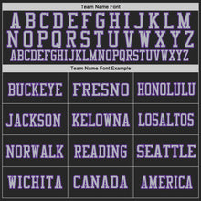 Laden Sie das Bild in den Galerie-Viewer, Custom Black Purple-Gray Mesh Authentic Football Jersey