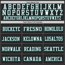 Laden Sie das Bild in den Galerie-Viewer, Custom Black Midnight Green-White Mesh Authentic Football Jersey