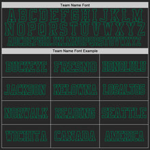 Laden Sie das Bild in den Galerie-Viewer, Custom Black Kelly Green Mesh Authentic Football Jersey