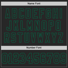 Laden Sie das Bild in den Galerie-Viewer, Custom Black Kelly Green Mesh Authentic Football Jersey