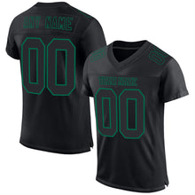 Laden Sie das Bild in den Galerie-Viewer, Custom Black Kelly Green Mesh Authentic Football Jersey