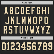 Laden Sie das Bild in den Galerie-Viewer, Custom Black Cream Mesh Authentic Football Jersey