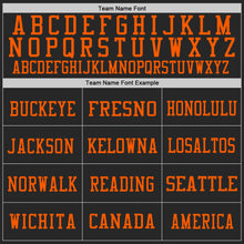 Laden Sie das Bild in den Galerie-Viewer, Custom Black Orange Mesh Authentic Football Jersey