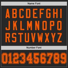 Laden Sie das Bild in den Galerie-Viewer, Custom Black Orange Mesh Authentic Football Jersey