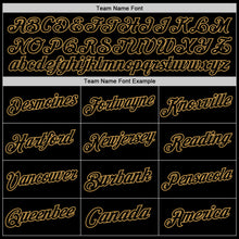 Загрузить изображение в средство просмотра галереи, Custom Black Old Gold Authentic Throwback Basketball Jersey