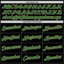 Загрузить изображение в средство просмотра галереи, Custom Black Kelly Green-Old Gold Authentic Throwback Basketball Jersey