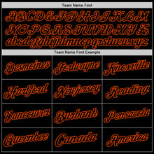 Загрузить изображение в средство просмотра галереи, Custom Black Orange Authentic Throwback Basketball Jersey