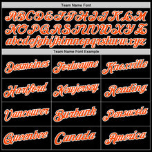 Laden Sie das Bild in den Galerie-Viewer, Custom Black Kelly Green-Orange Authentic Throwback Basketball Jersey