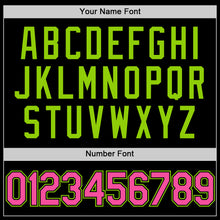 Laden Sie das Bild in den Galerie-Viewer, Custom Black Pink-Neon Green Authentic Throwback Basketball Jersey