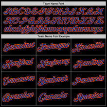 Загрузить изображение в средство просмотра галереи, Custom Black Royal-Orange Authentic Throwback Basketball Jersey