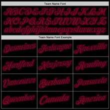 Load image into Gallery viewer, Custom Black Maroon Authentic Throwback Basketball Jersey